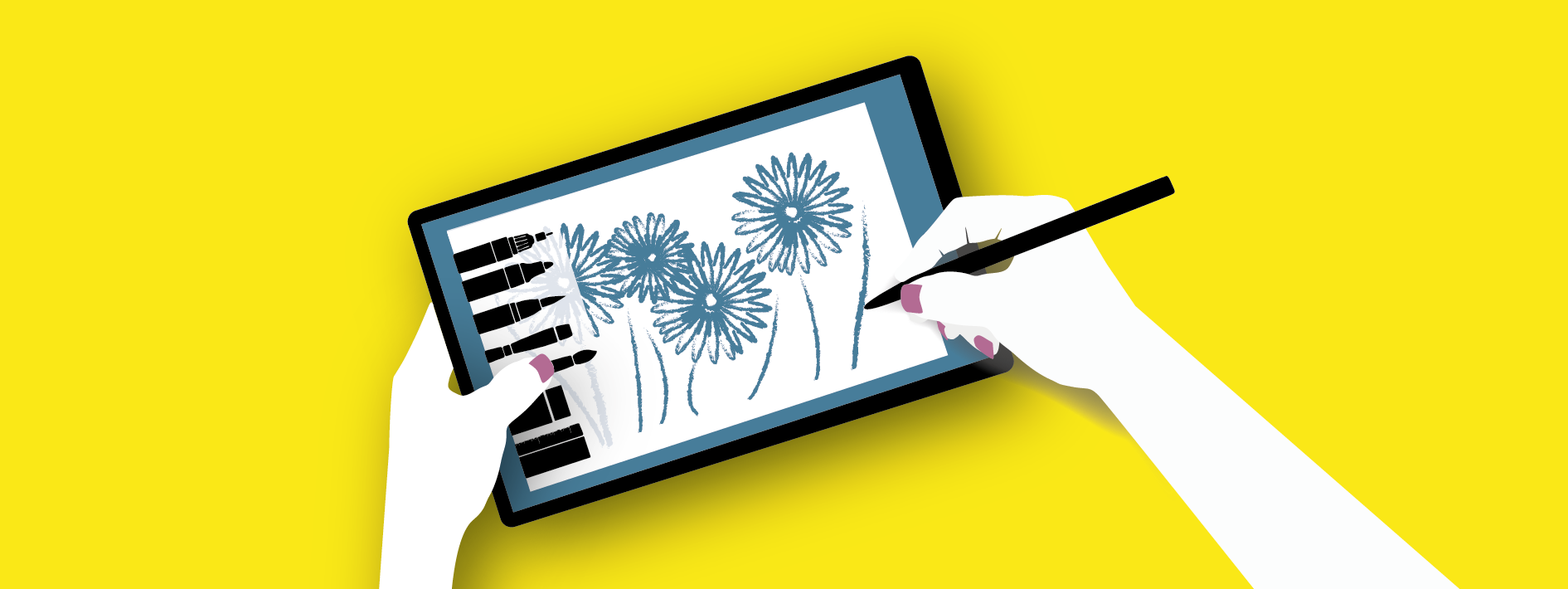 Zeichnen mit dem tablet